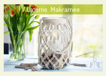 Laterne Makramee